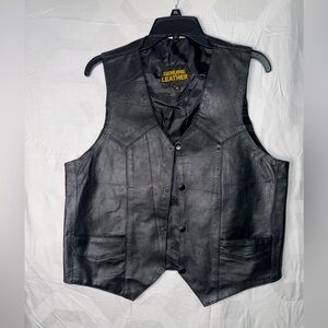 Leather vest